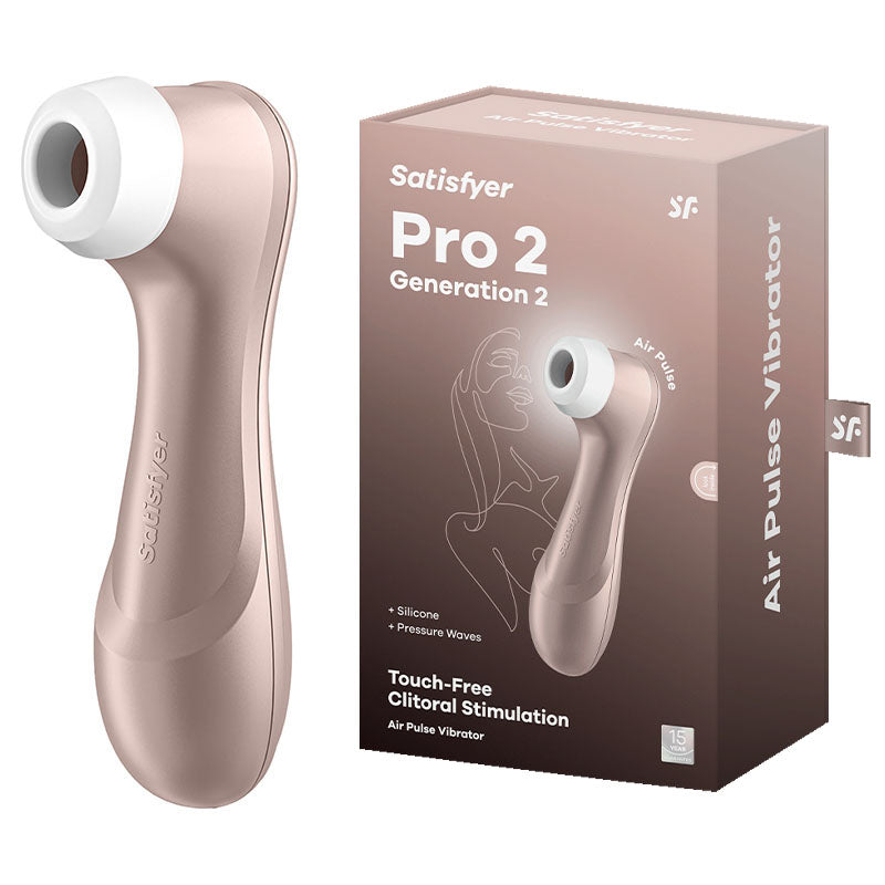 Satisfyer Pro 2 - Rose Gold - Touch-Free USB-Rechargeable Clitoral Stimulator - SATPRO2